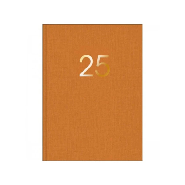 Agenda Planner 2025 Executiva Costurada Tilibra Lume Amarelo 135mm x 192mm