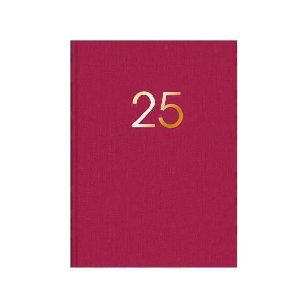 Agenda Planner 2025 Executiva Costurada Tilibra Lume Rosa 135mm x 192mm
