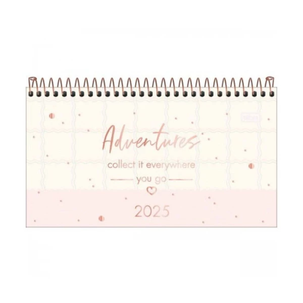 Agenda Semanal 2025 De Bolso Espiral Tilibra Soho Listras 167mm x 89mm