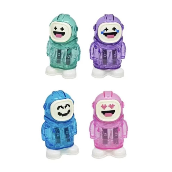 Apontador Com Borracha Duplo Astronauta Pixel Molin