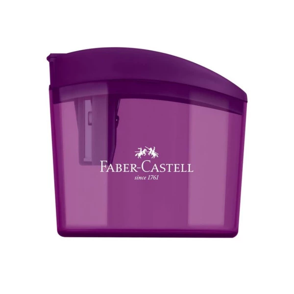 Apontador com Deposito Click Box Roxo - Faber Castell