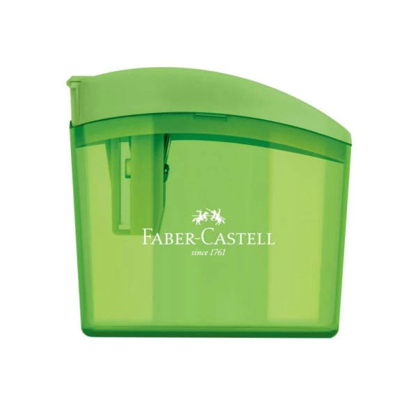 Apontador com Deposito Click Box Verde - Faber Castell