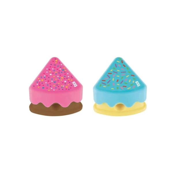 Apontador Escolar Com Depósito Tris Holic Cake