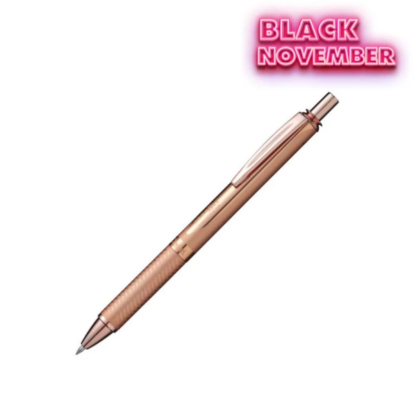 Caneta Pentel Energel Luxo 0.7mm - Rosé Gold