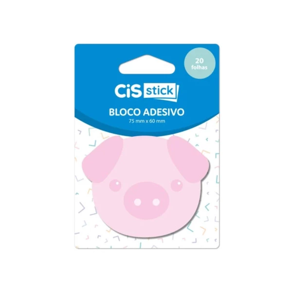 Bloco Adesivo Cis Stick Porquinho 75x60mm 20F