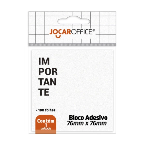 Bloco Adesivo Importante Branco Jocar Office 76x76mm
