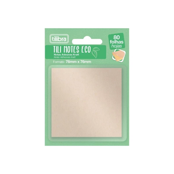 Bloco Adesivo Kraft Tili Notes Eco Tilibra
