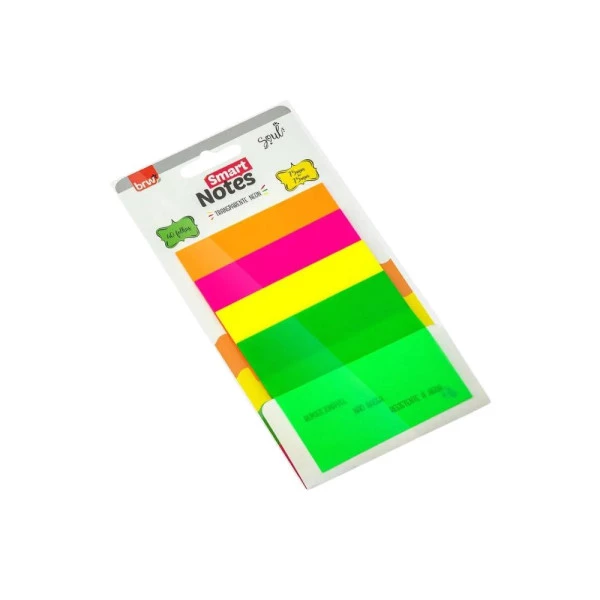 Post-It Transparente Com Cor Neon Smart Notes BRW 40F