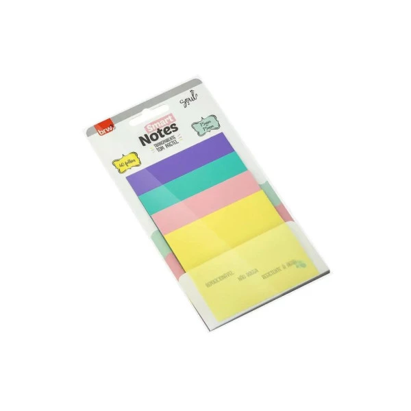 Post-It Transparente Com Cor Pastel Smart Notes BRW 40F