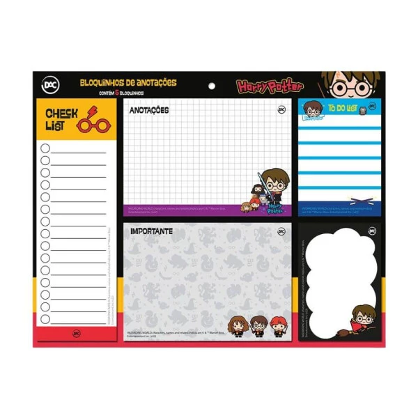 Bloco de Anotações Harry Potter Dac