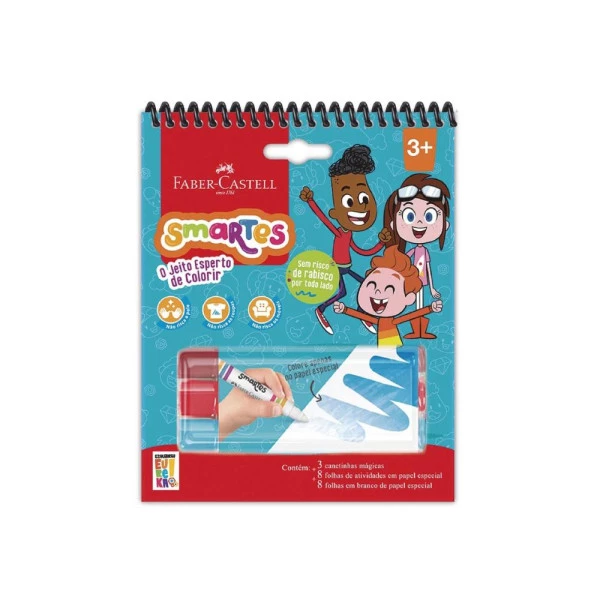 Bloco De Colorir e Atividades Smartes Faber-Castell