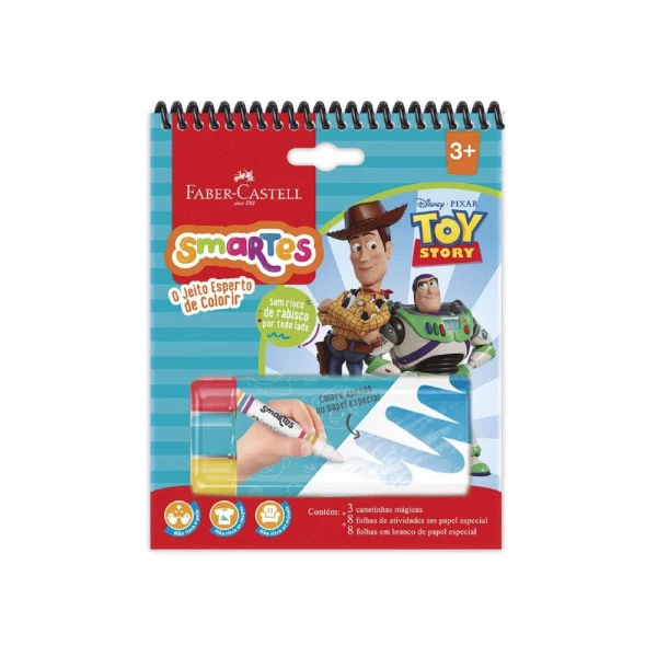 Bloco De Colorir e Atividades Smartes Toy Story Faber-Castell