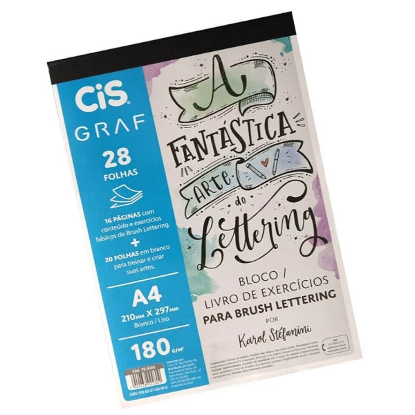 Bloco de Lettering Alfabeto Karol Stefanini CiS Graf Brush