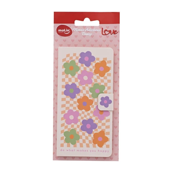 Bloco Notas Adesivas Caderninho Molin Love Daisy C/160F
