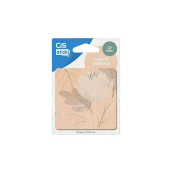Bloco Adesivo Cis Stick Boho Folhas C/20F