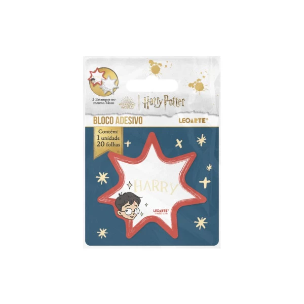 Bloco Adesivo Harry Potter LeoArte Duas Estampas 20F