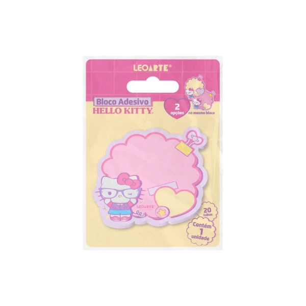 Bloco Adesivo Hello Kitty LeoArte Duas Estampas 20F