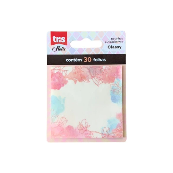 Bloco Adesivo Tris Holic Classy Rosa e Azul