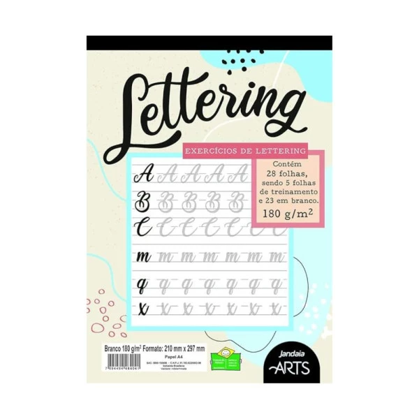 Bloco de Lettering Jandaia Arts 28F