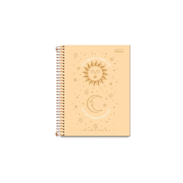 Caderneta Espiral A6 1/8 Cosmic Journey Cadersil Amarelo