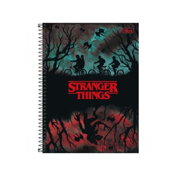 Caderno Stranger Things Universitário 1 Matéria Demogorgon
