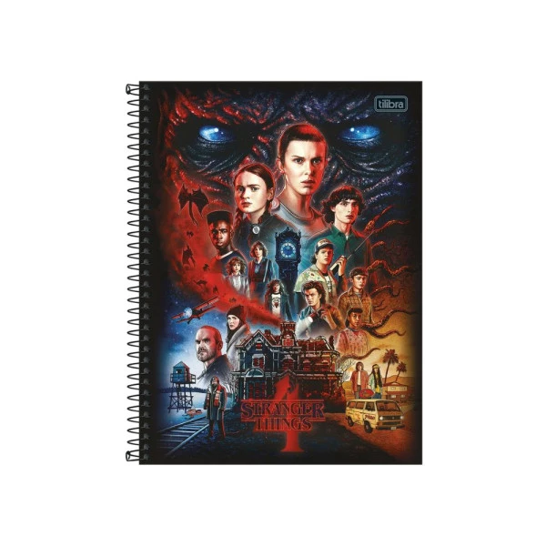 Caderno Stranger Things Universitário 1 Matéria Season 4