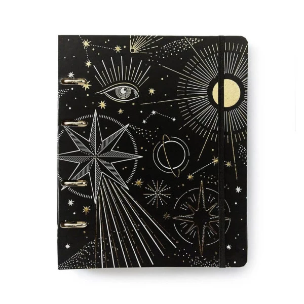 Caderno Argolado Cicero Criativo Organizador Astral Espaço Tempo 17x24