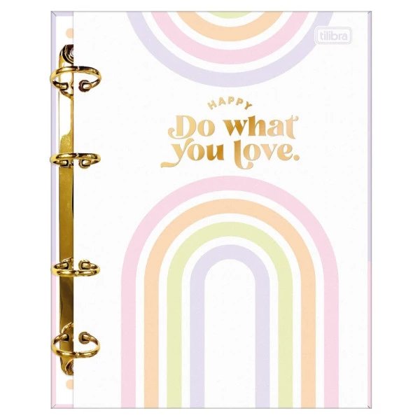 Caderno Argolado Happy Colegial Tilibra c/ 160 folhas