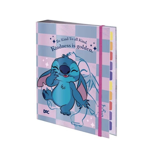 Caderno Argolado Stitch Fichário Colegial DAC