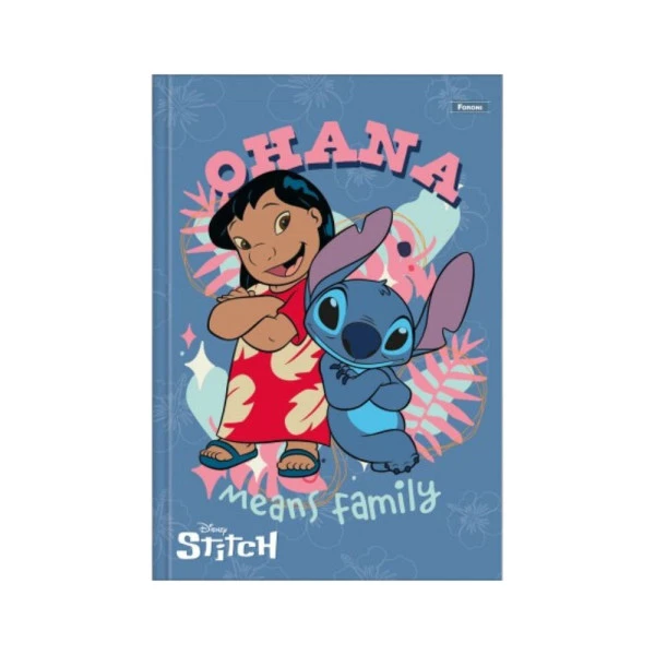 Caderno Brochurão Stitch Foroni 80F  Ohana