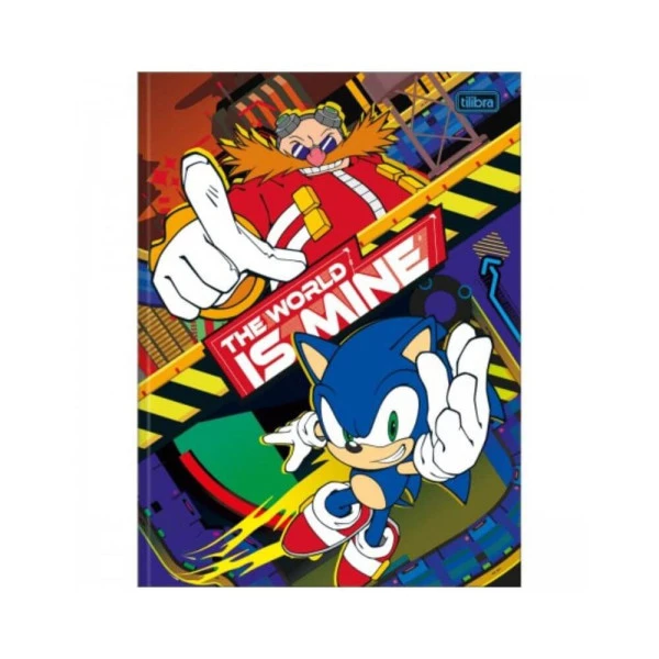 Caderno Brochurão Sonic Tilibra 80F The World is Mine