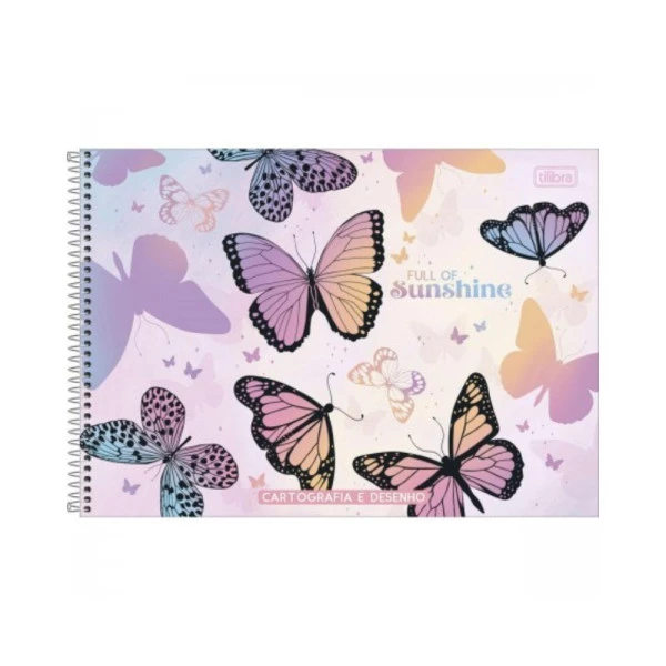 Caderno Cartografia E Desenho Daisy Tilibra 80F Sunshine
