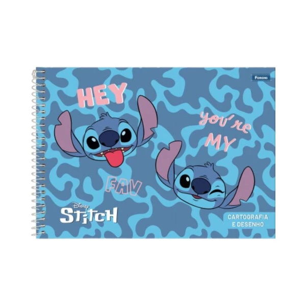 Caderno Cartografia e Desenho Stitch Foroni