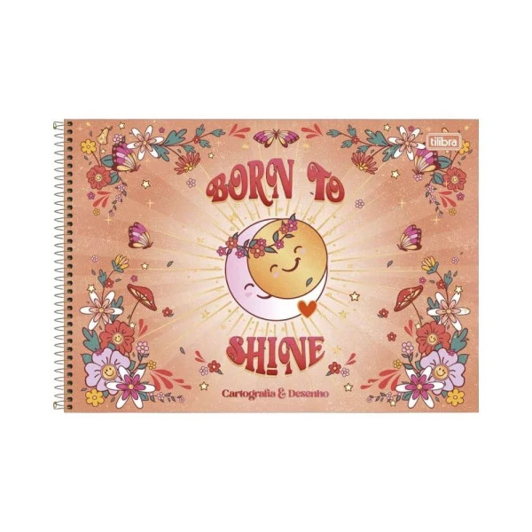 Caderno Cartografia E Desenho Tilibra Gypsy Born To Shine