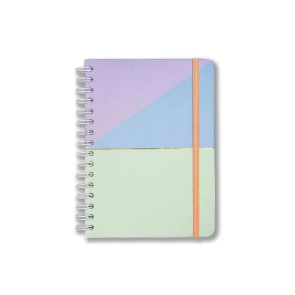 Caderno Cicero Pautado Espiral Pastel Block A5 Color