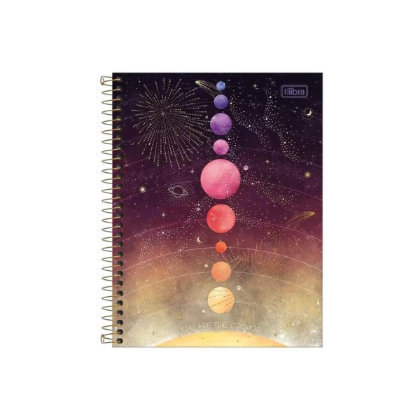 Caderno Colegial 1 Matéria 80 Folhas Magic Tilibra Cosmos