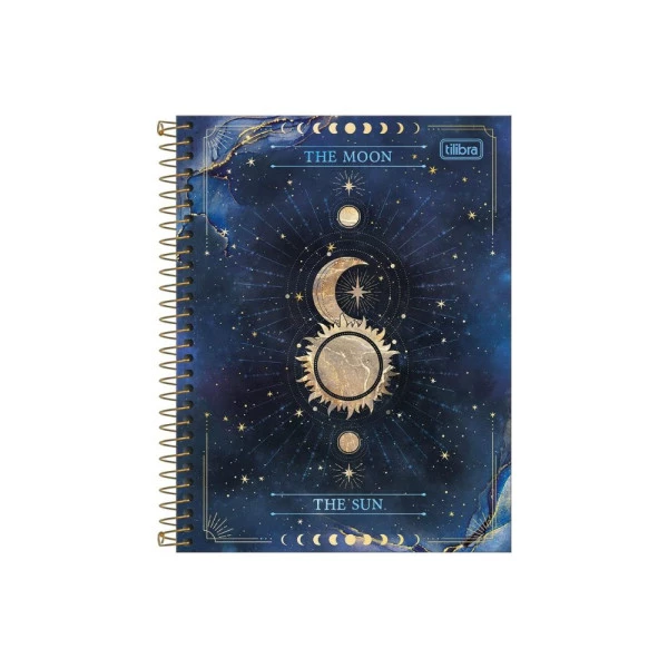 Caderno Colegial 1 Matéria 80 Folhas Magic Tilibra The Sun