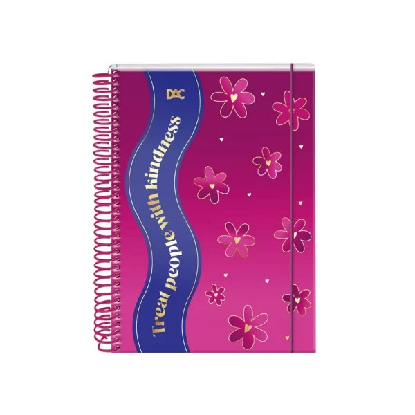 Caderno Colegial 10 Matérias Flower DAC