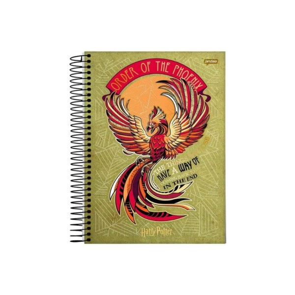 Caderno Colegial Harry Potter 1 Matéria 80F Jandaia Fênix
