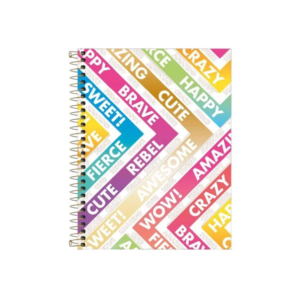 Caderno Colegial 1 Matéria 80 Folhas Be Nice Tilibra Awesome