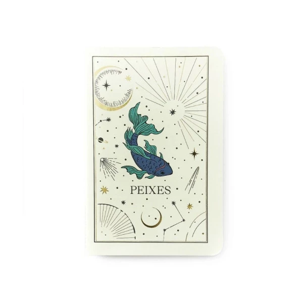 Caderno De Anotações Meu Pequeno Cicero Astral Peixes