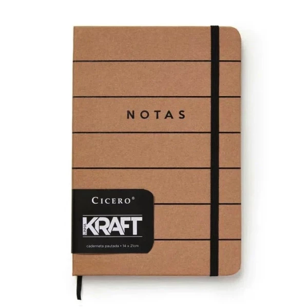 Caderno de Anotações Pautado Cicero Kraft 14x21