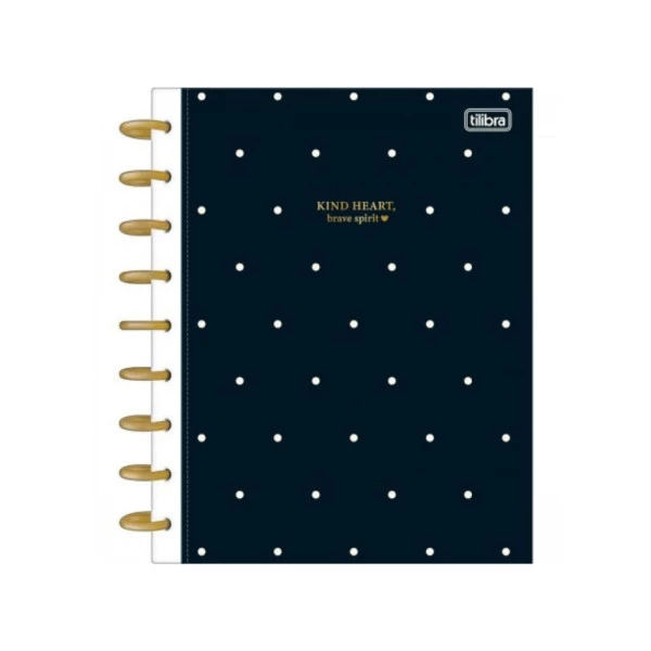 Caderno De Discos Tilidisco Colegial West Village Kind Heart 1 Matéria 80F Tilibra
