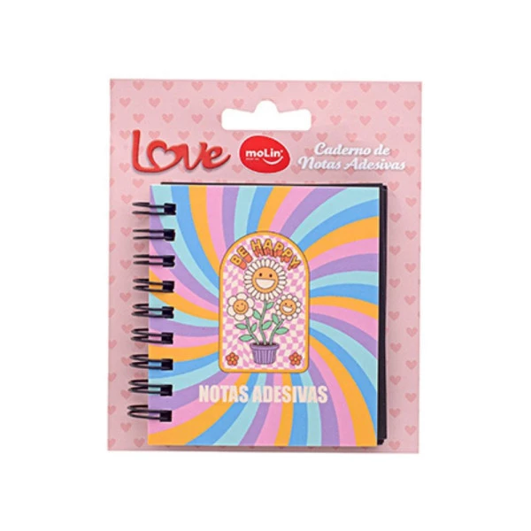 Caderno De Notas Adesivas Molin Love Daisy C/180F