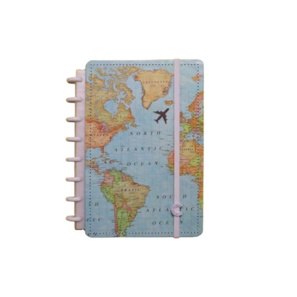 Caderno Inteligente A5 By Gocase Mapa Mundi