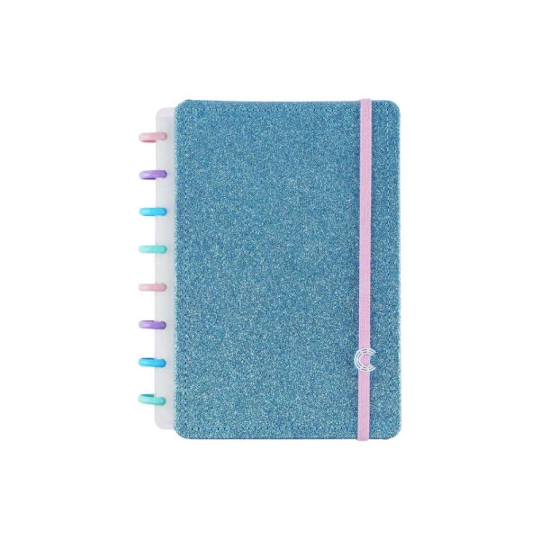 Caderno Inteligente A5 Let's Glitter Ocean Blue