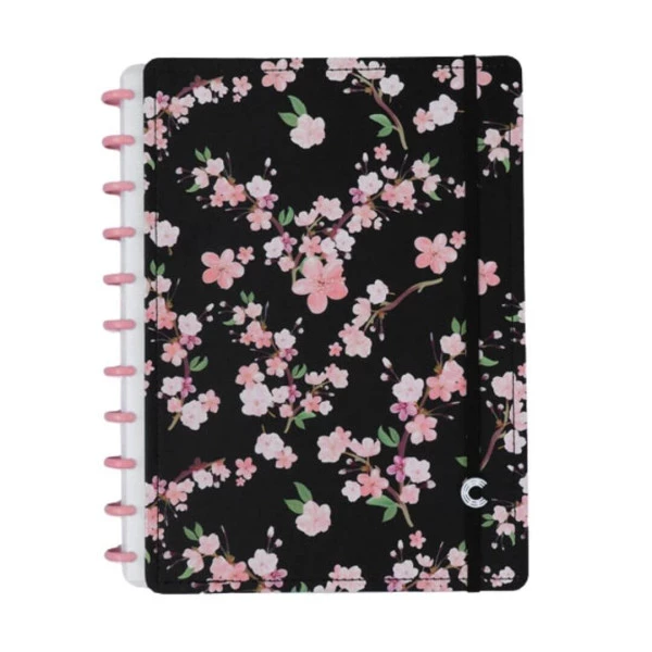 Caderno inteligente Grande By Gocase Classical Rose Black
