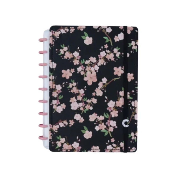 Caderno inteligente Médio By Gocase Classical Rose Black