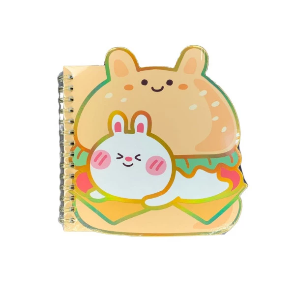 Caderno Kawaii Fofo M Coelhinho Sanduíche