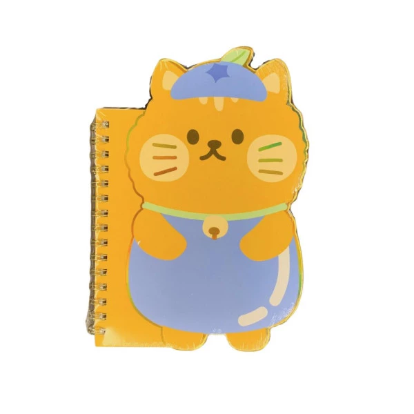 Caderno Kawaii Fofo M Cachorrinho Laranja